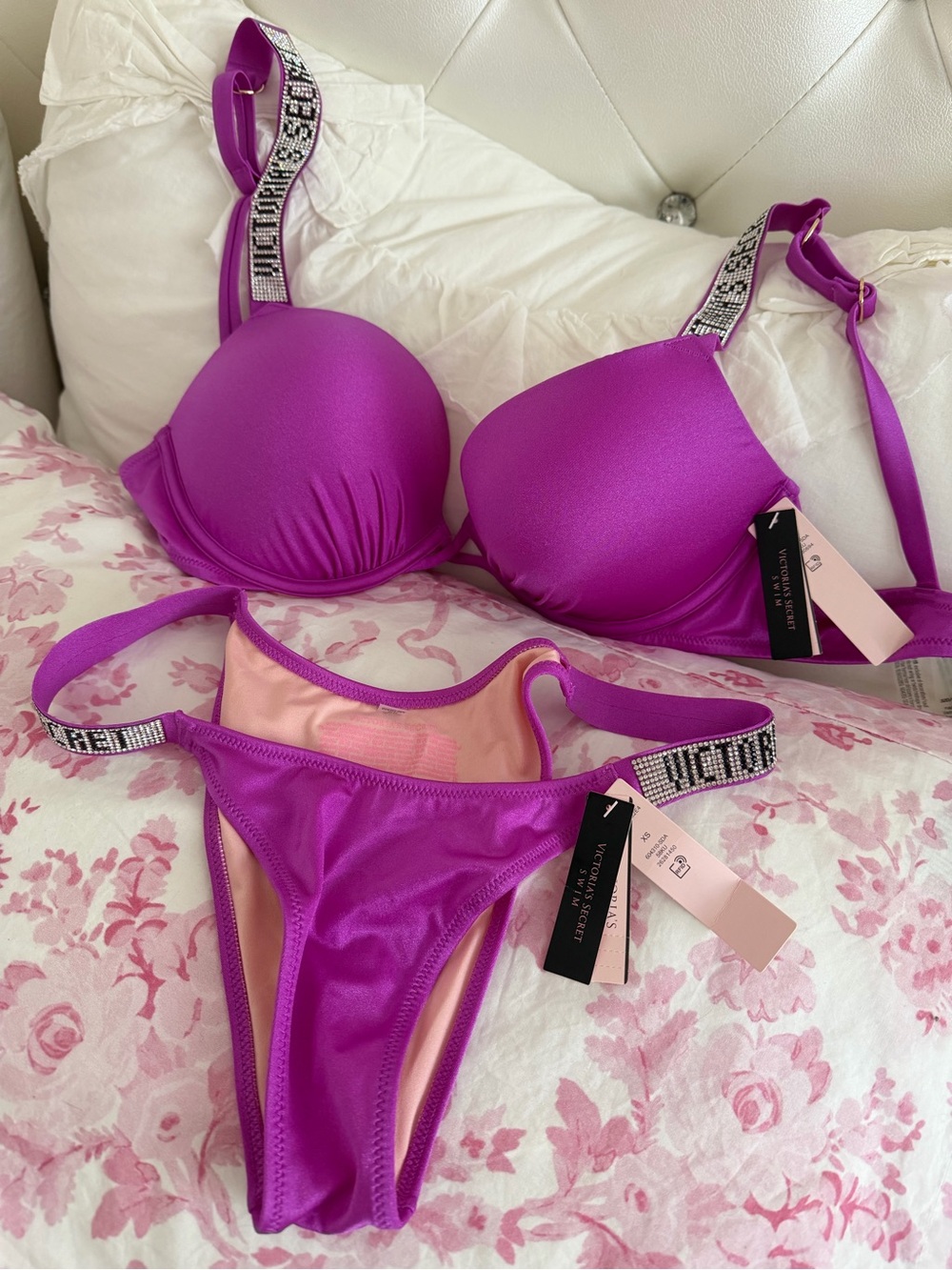 Victoria's Secret Fuchsia Push-Up Bikini Set
